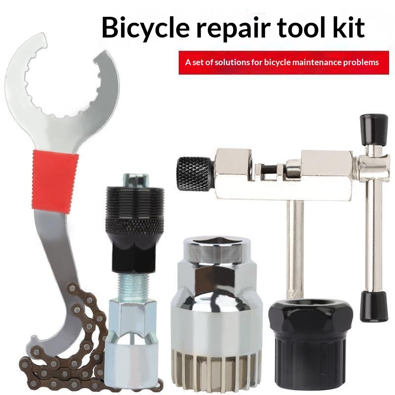 Bicycle Freewheel And Bottom Bracket Removal Wrench Repair Tool Set — foto 9