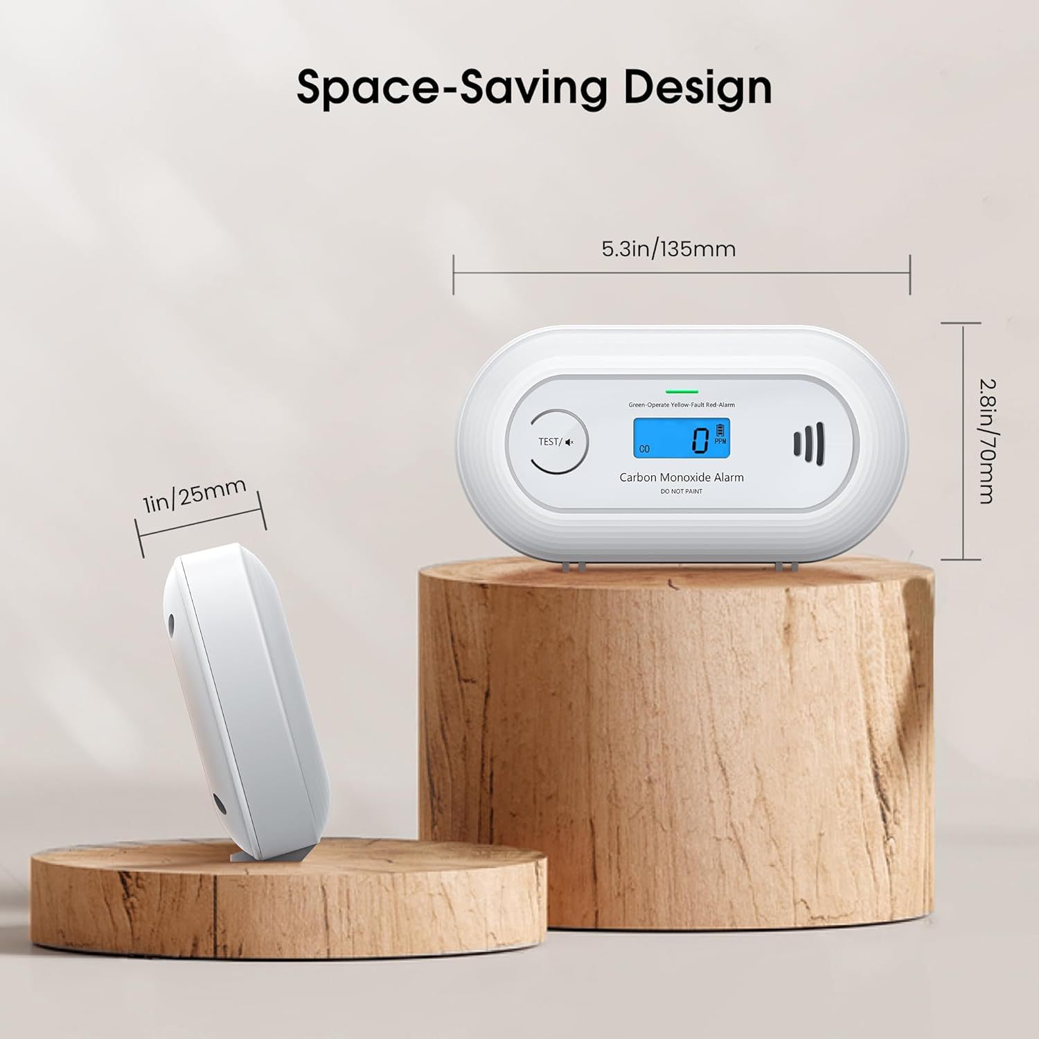 LCD Always-on Wireless Carbon Monoxide Alarm