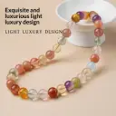 Womens Fashionable And Unique Crystal Beaded Necklace view 4
