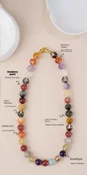 Womens Fashionable And Unique Crystal Beaded Necklace view 7