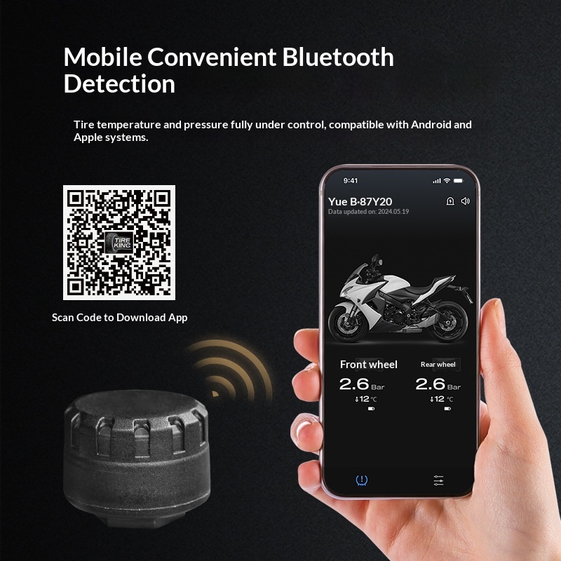 Motorcycle Bluetooth Diagnostic Tool With External Universal Sensor For Mobile Apps 5