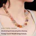 Womens Fashionable And Unique Crystal Beaded Necklace view 6