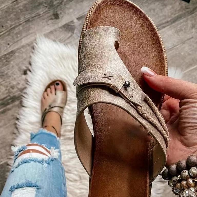 Flat-bottomed Flip-flops Fashionable For Women