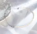Womens Baroque Pearl Necklace With A Heart Design view 4