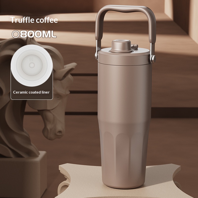 Large-capacity Stainless Steel With Straw For Car Use 5