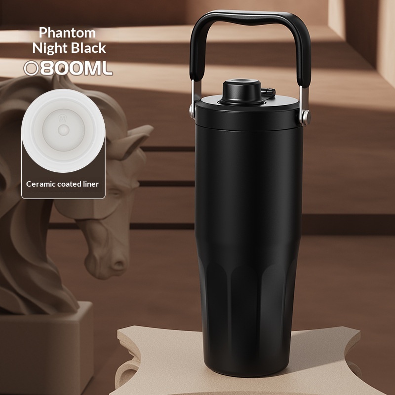 Large-capacity Stainless Steel With Straw For Car Use 9