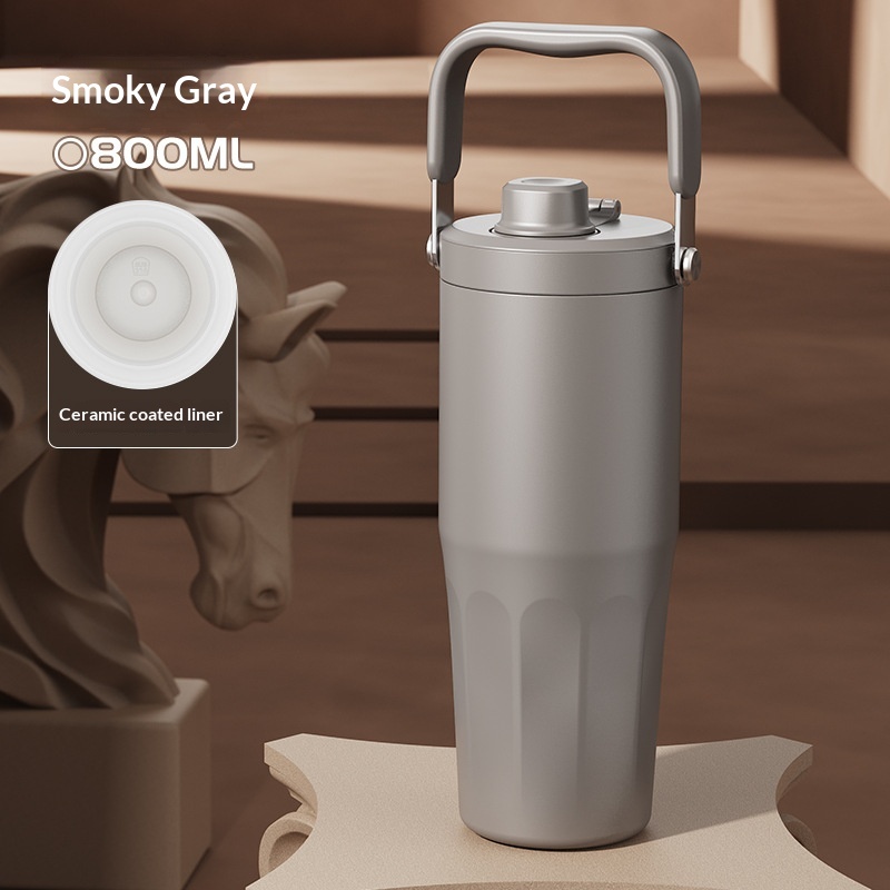Large-capacity Stainless Steel With Straw For Car Use 8
