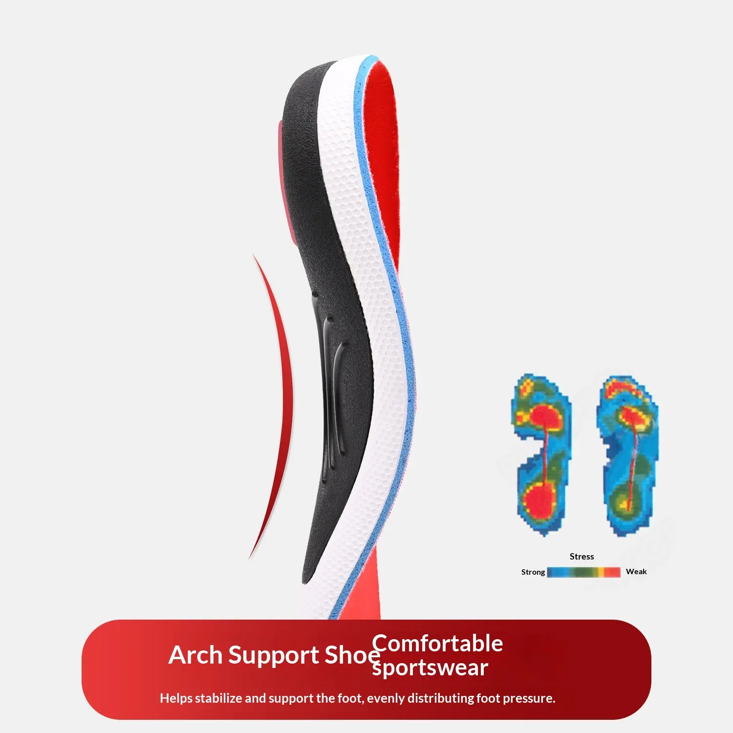 Flat Foot Insoles Correcting