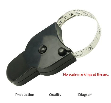 15M Dual-Unit BMI Measuring Health Ruler With Handle White Tape 5