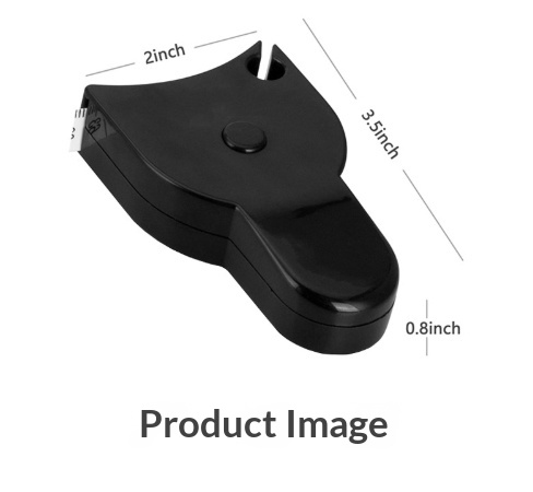 15M Dual-Unit BMI Measuring Health Ruler With Handle White Tape 3
