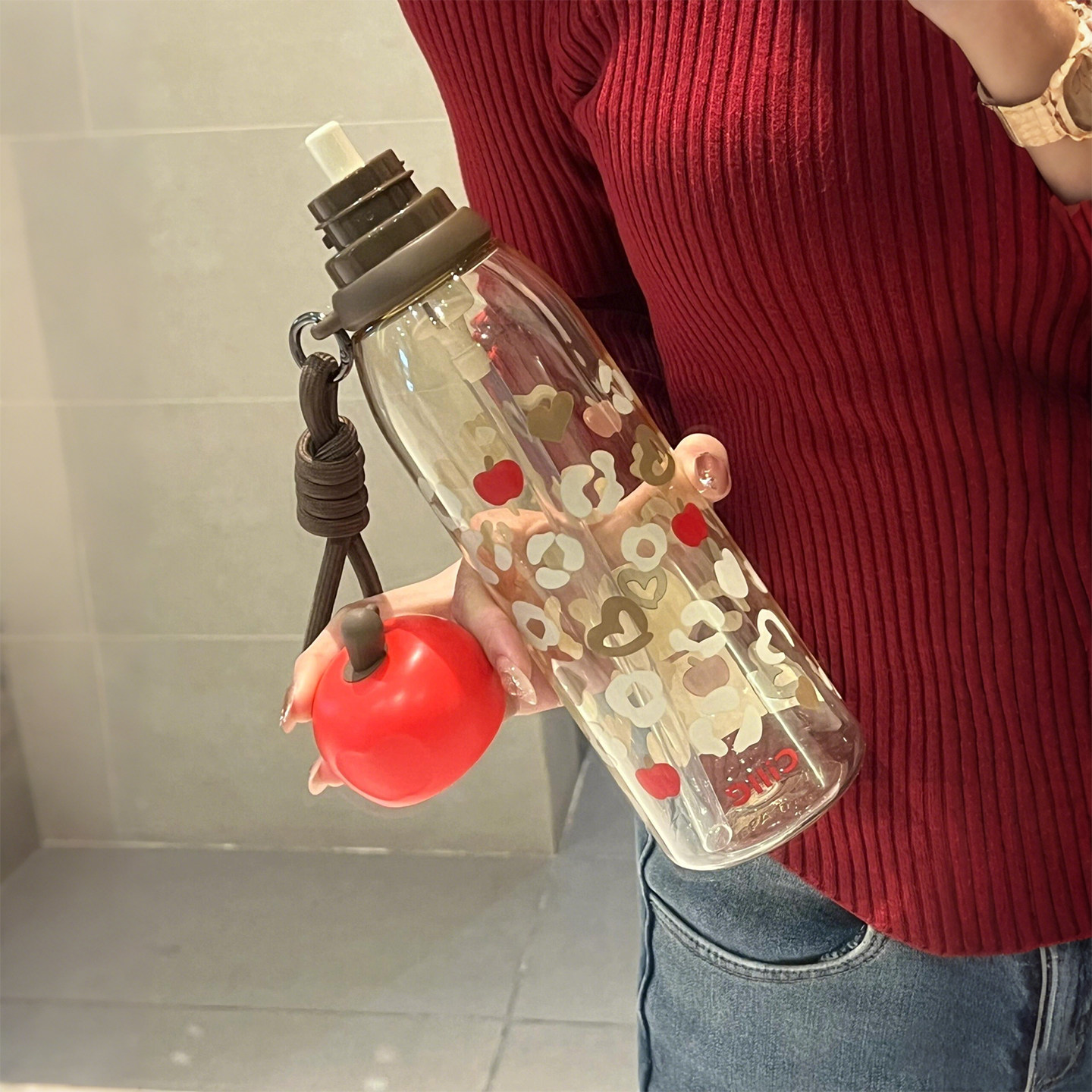 Portable Sports Straw Cup With Large Capacity