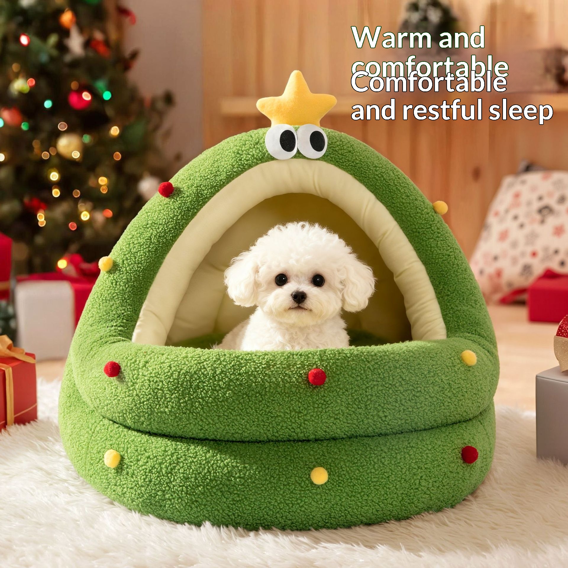Pet Cosy Covered Cave Bed