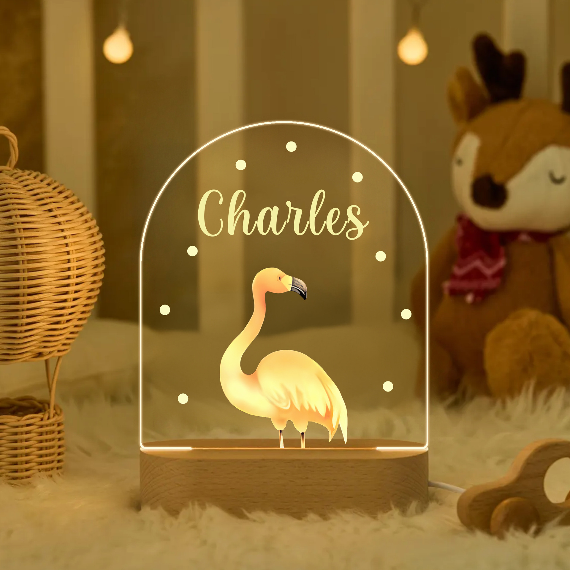 Personalized Bedroom Children's Ornament LED Night Light