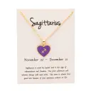 New European And American style Twelve sign Color glazed Pendant Alloy Necklace view 5
