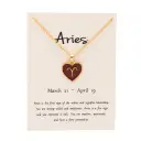 New European And American style Twelve sign Color glazed Pendant Alloy Necklace view 16