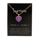 New European And American style Twelve sign Color glazed Pendant Alloy Necklace view 10