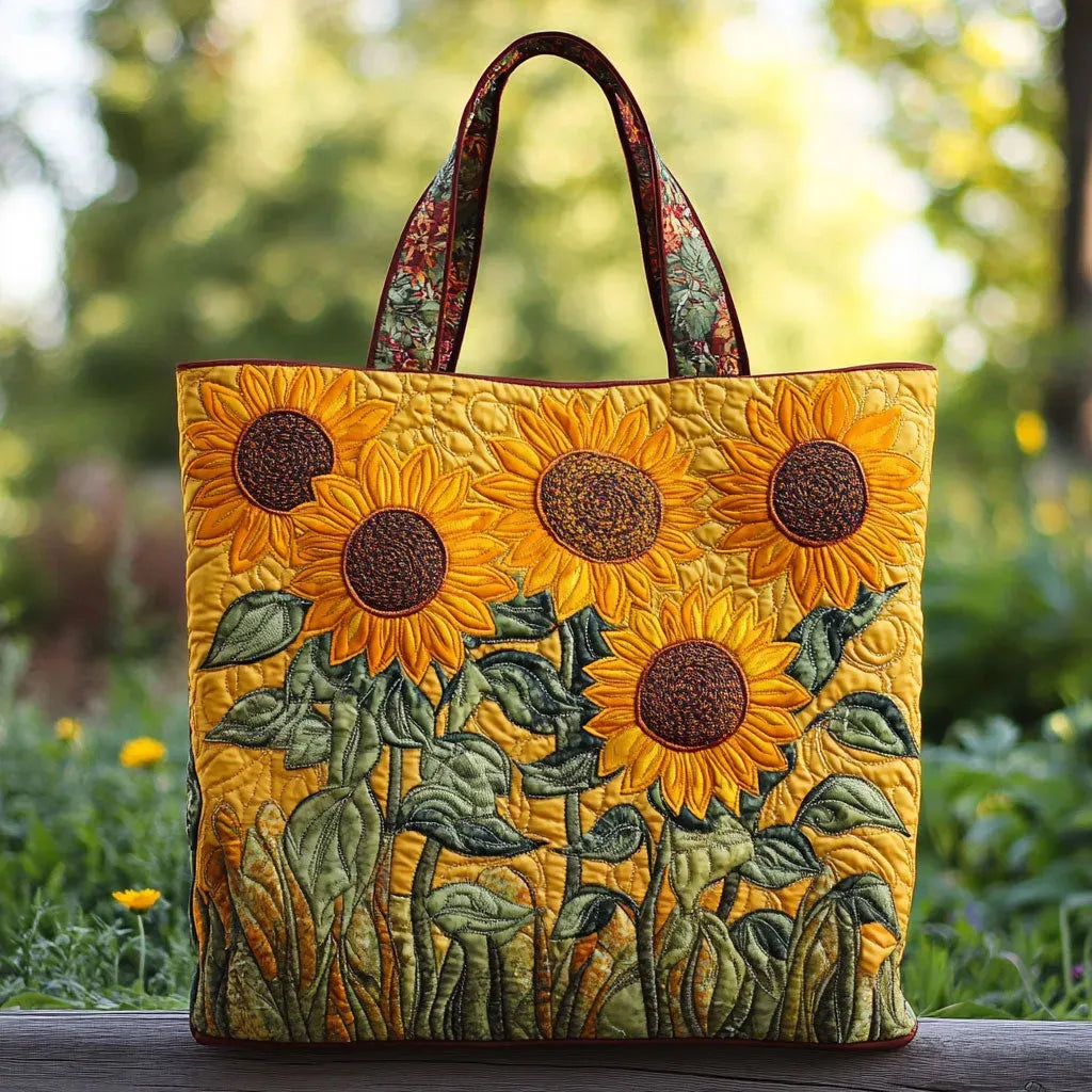 Printed Tote Bag Fashionable Quilted Style With Print