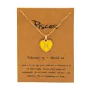 New European And American style Twelve sign Color glazed Pendant Alloy Necklace view 26