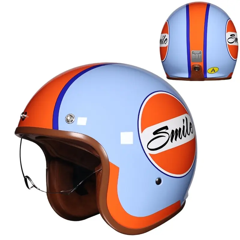 Retro Half Helmet 34 Helmet Motorcycle Helmet