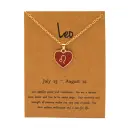 New European And American style Twelve sign Color glazed Pendant Alloy Necklace view 4