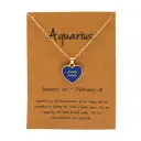 New European And American style Twelve sign Color glazed Pendant Alloy Necklace view 3