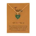New European And American style Twelve sign Color glazed Pendant Alloy Necklace view 9