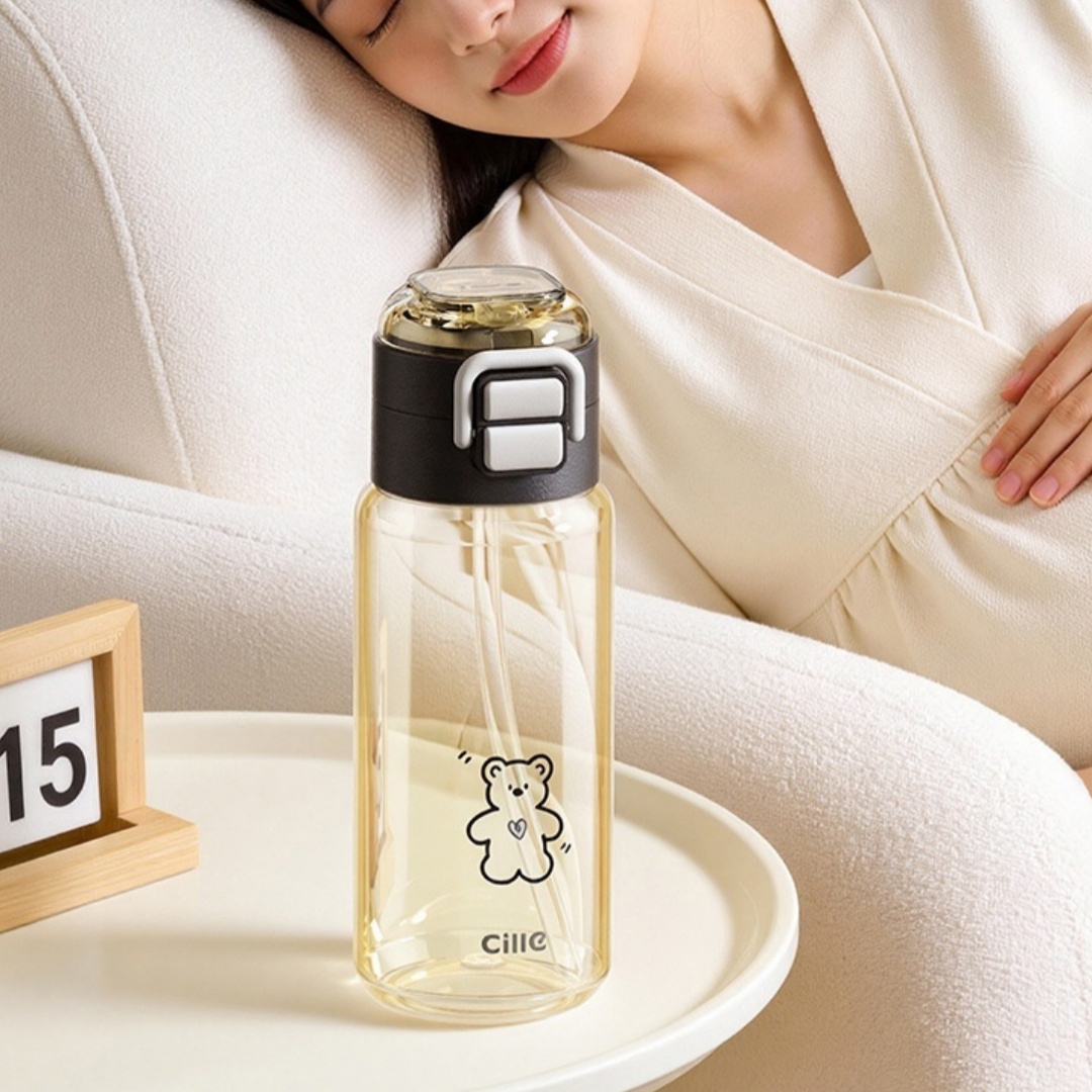 Large Capacity High Temperature Resistant Water Bottle For Students And Children
