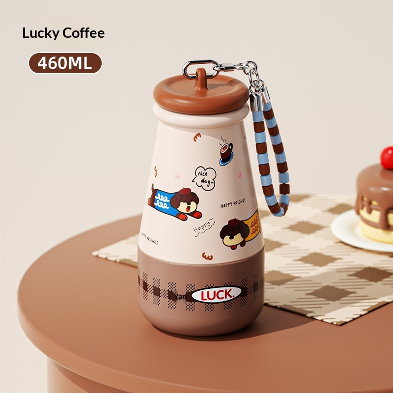 316 Stainless Steel Leak-Proof Cute Water Bottle With Handle