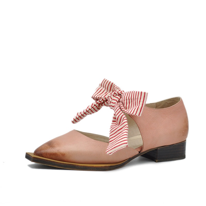 Bow-Tie Covered-Heel Sandals