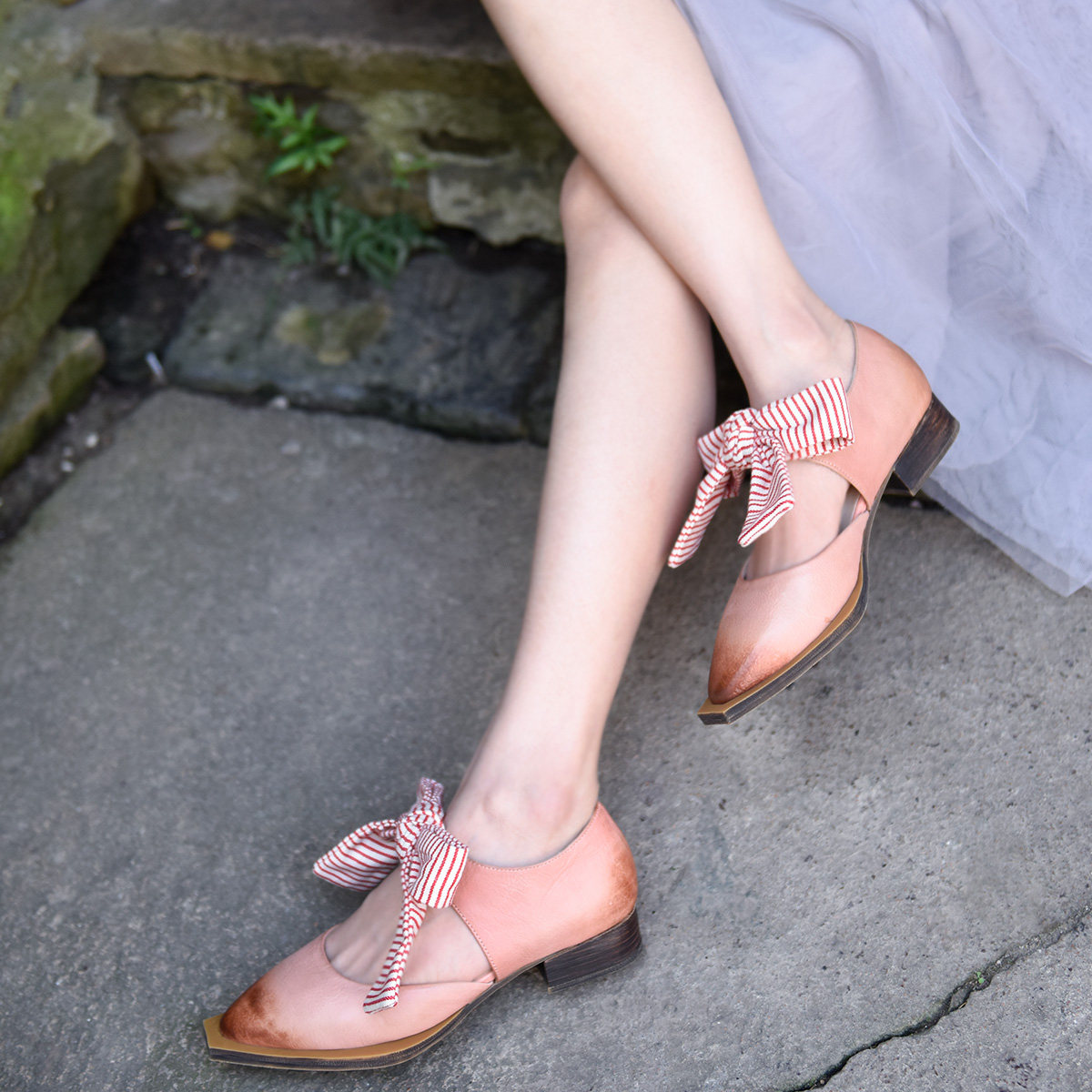 Bow-Tie Covered-Heel Sandals, picture 3 of 3