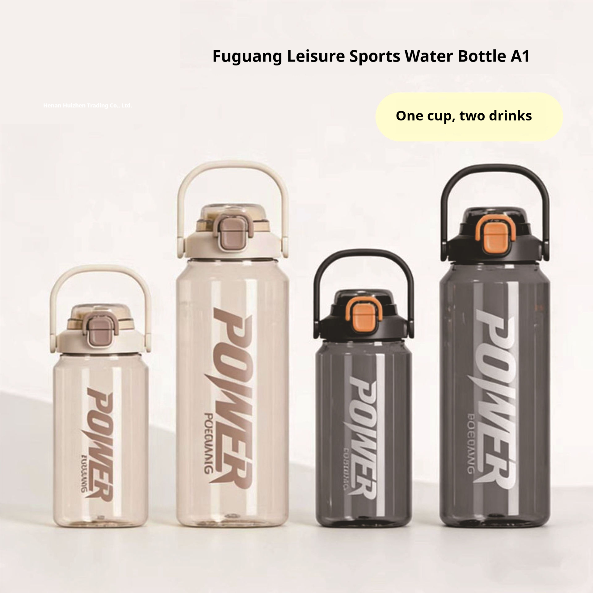 Large-Capacity Summer Anti-Drop Double-Use Plastic Cup