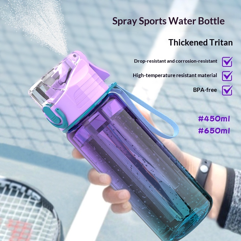 Large-capacity New Gradient Plastic Water Bottle