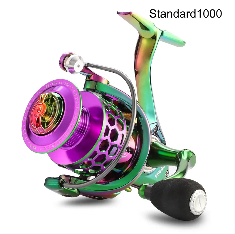 Colorful Spinning Wheel Shopee Fishing Reel Honeycomb Hole Thread Cup – image 6