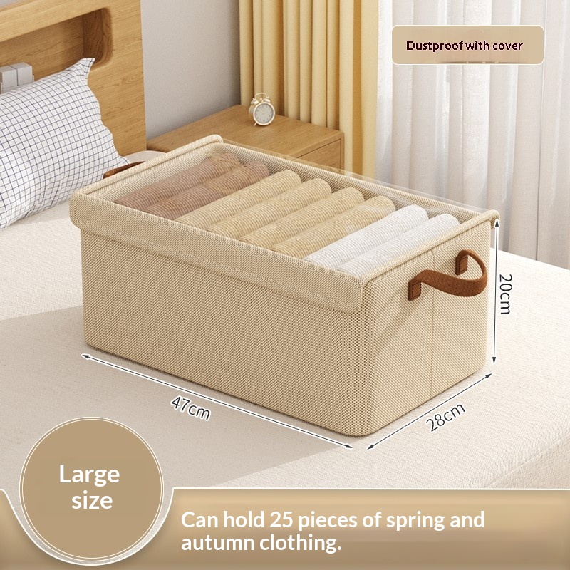 Clothing Storage Box Household Fabric Organizer 4