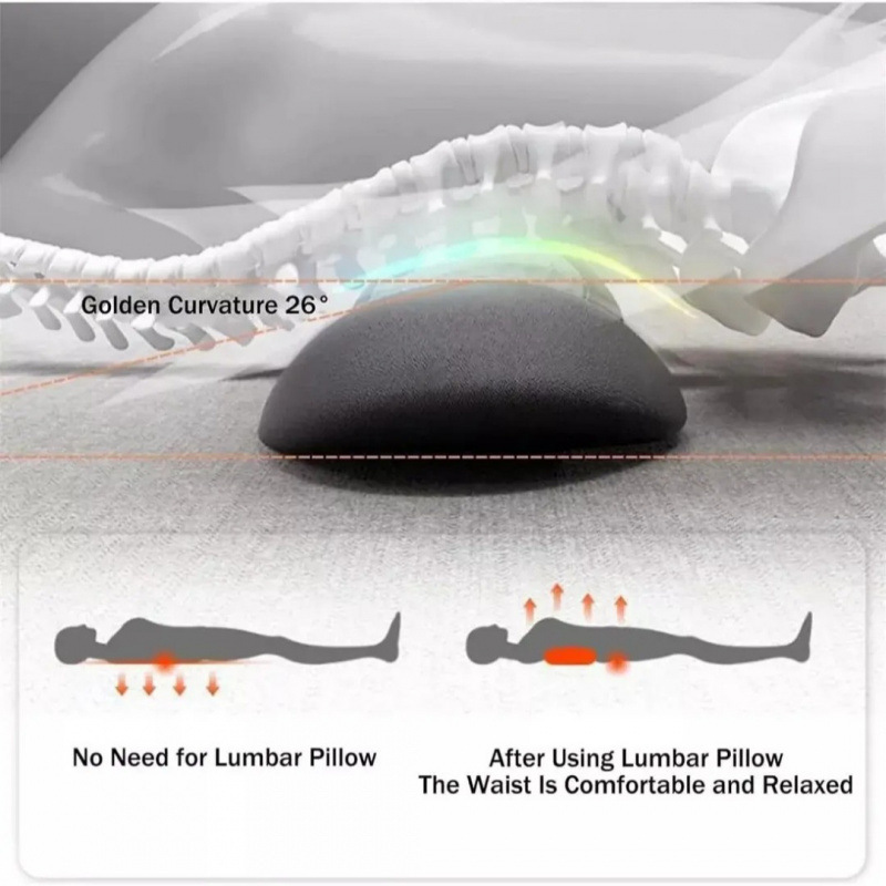 Lumbar Pillow Massage Heating Waist Pad
