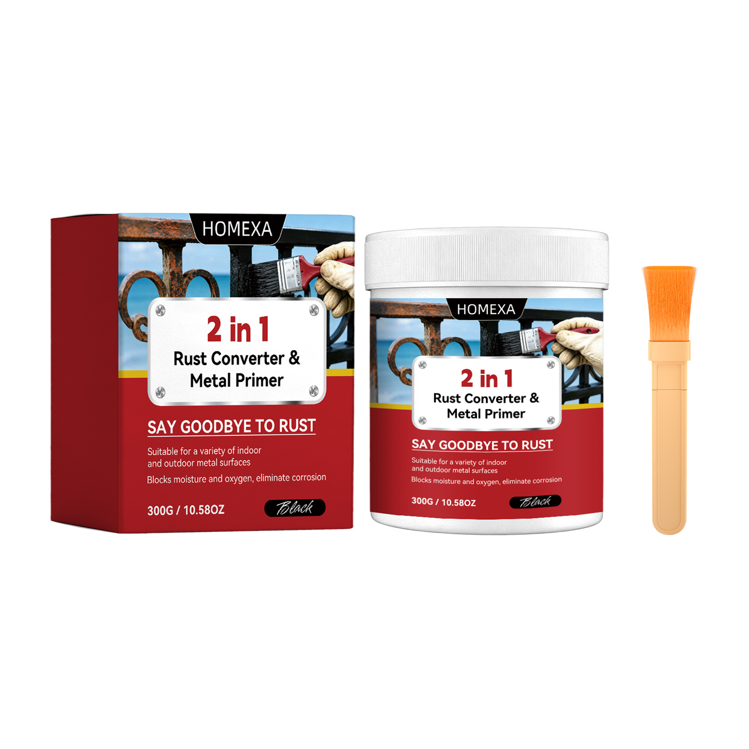 Two-in-one Rust Remover And Metal Primer
