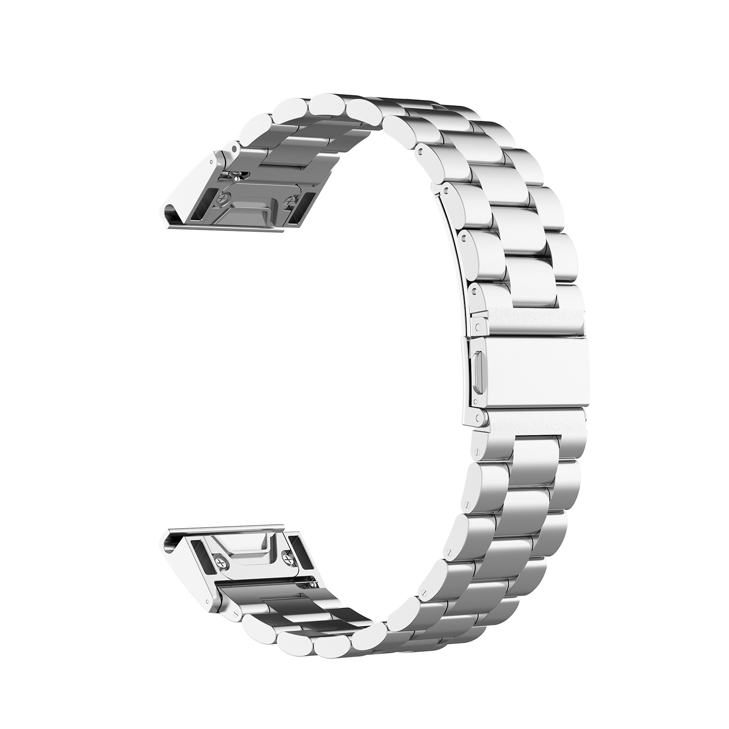 Quick-release Three-link Metal Watch Strap