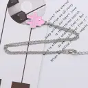 Korean-style Puzzle Alphabet Patchwork Pendant Necklace view 3