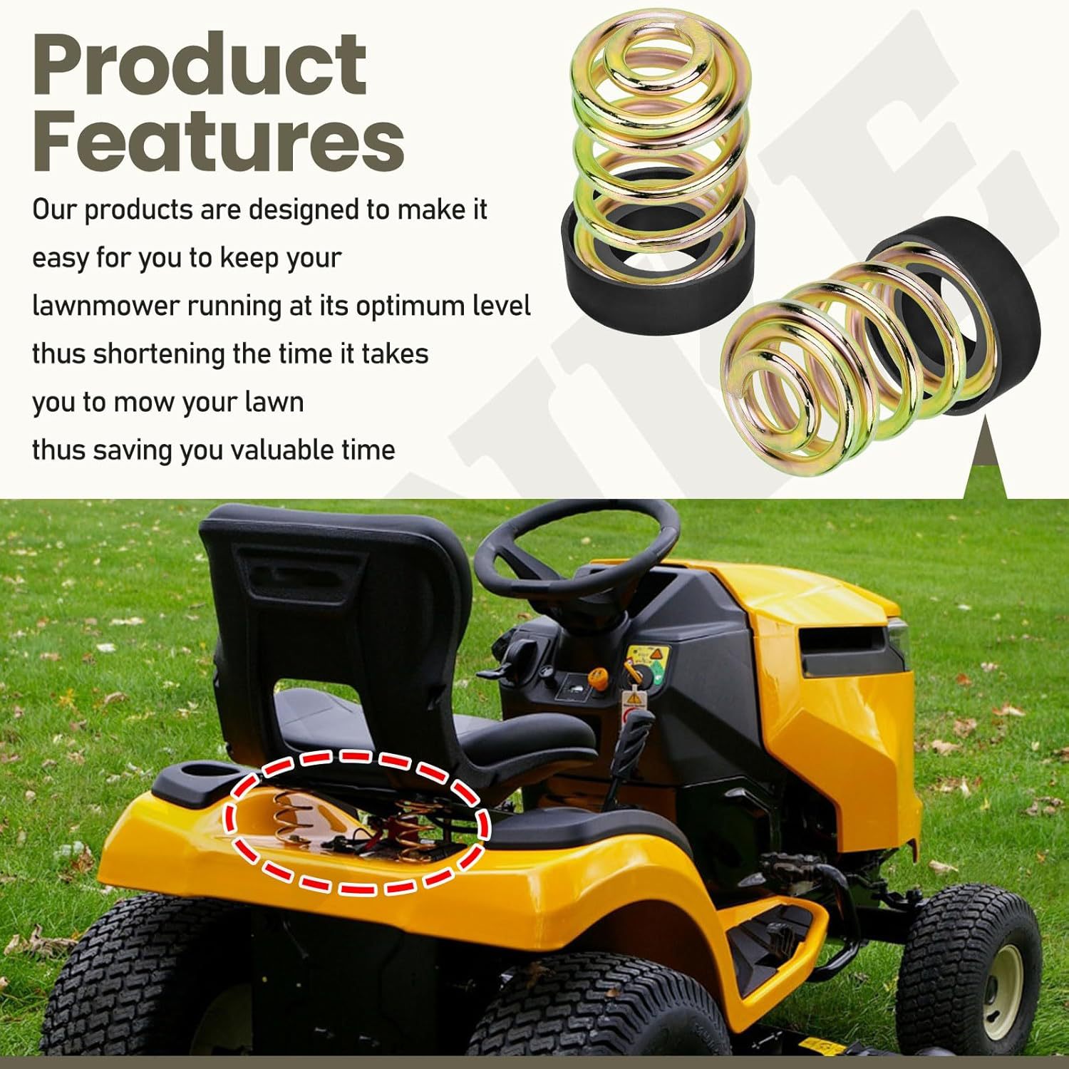Compressed Seat Spring Replacement Compatible