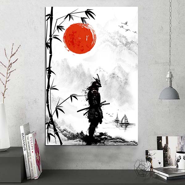 Creative Character-print Japanese-style Canvas Painting
