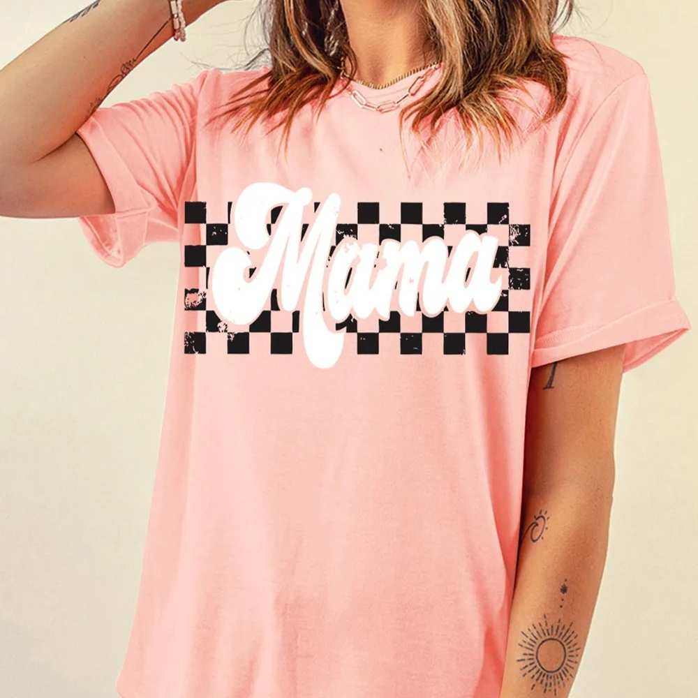 Summer Loose Short Sleeves T-shirt Men's And Women's Round Neck