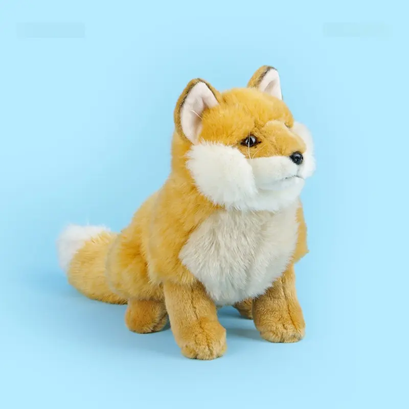 Cute White Faux Indoor Animal Plush Toy