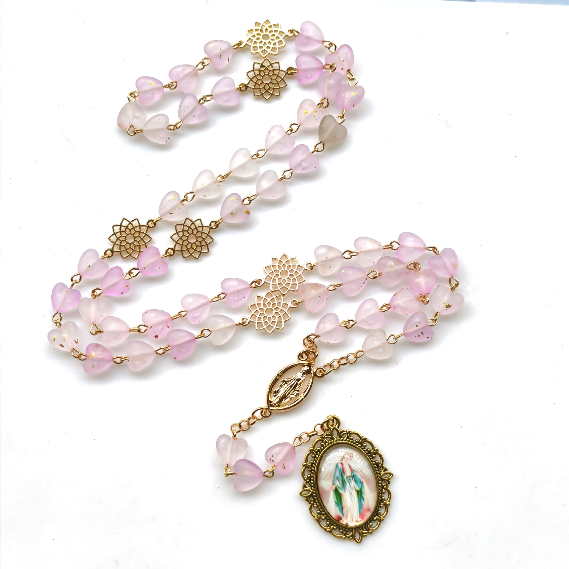 Alloy Rose Necklace, picture 2 of 4