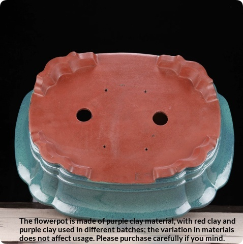 Purple Clay Flower Pot Rectangular Bonsai Special Pot Pottery