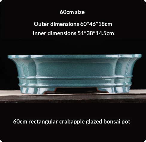 Purple Clay Flower Pot Rectangular Bonsai Special Pot Pottery