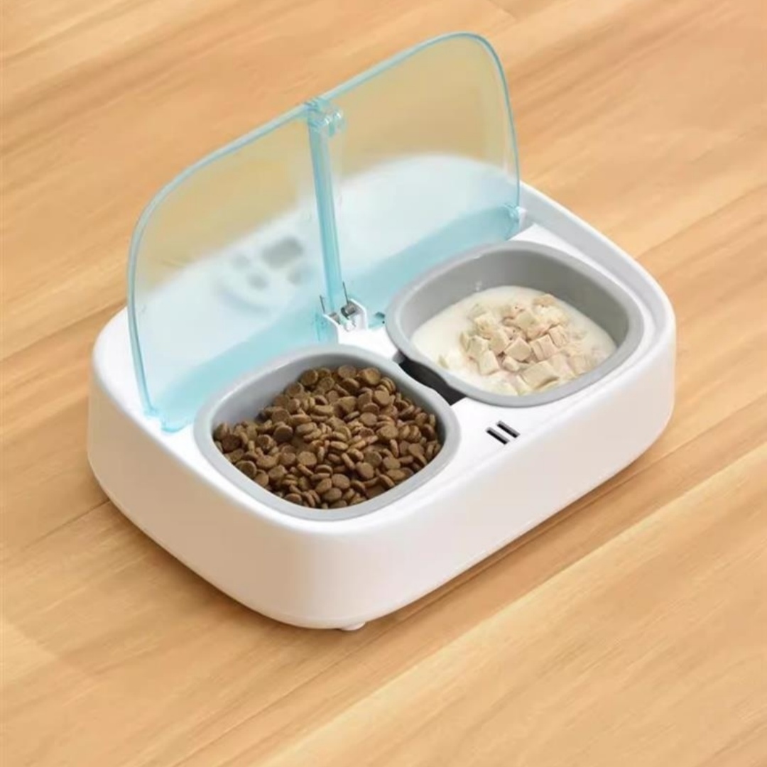 Smart Automatic Dual-Feeding Pet Feeder With Timer — foto 5