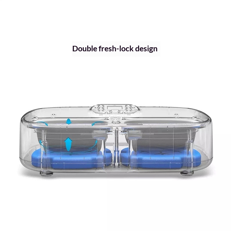 Smart Automatic Dual-Feeding Pet Feeder With Timer — foto 4