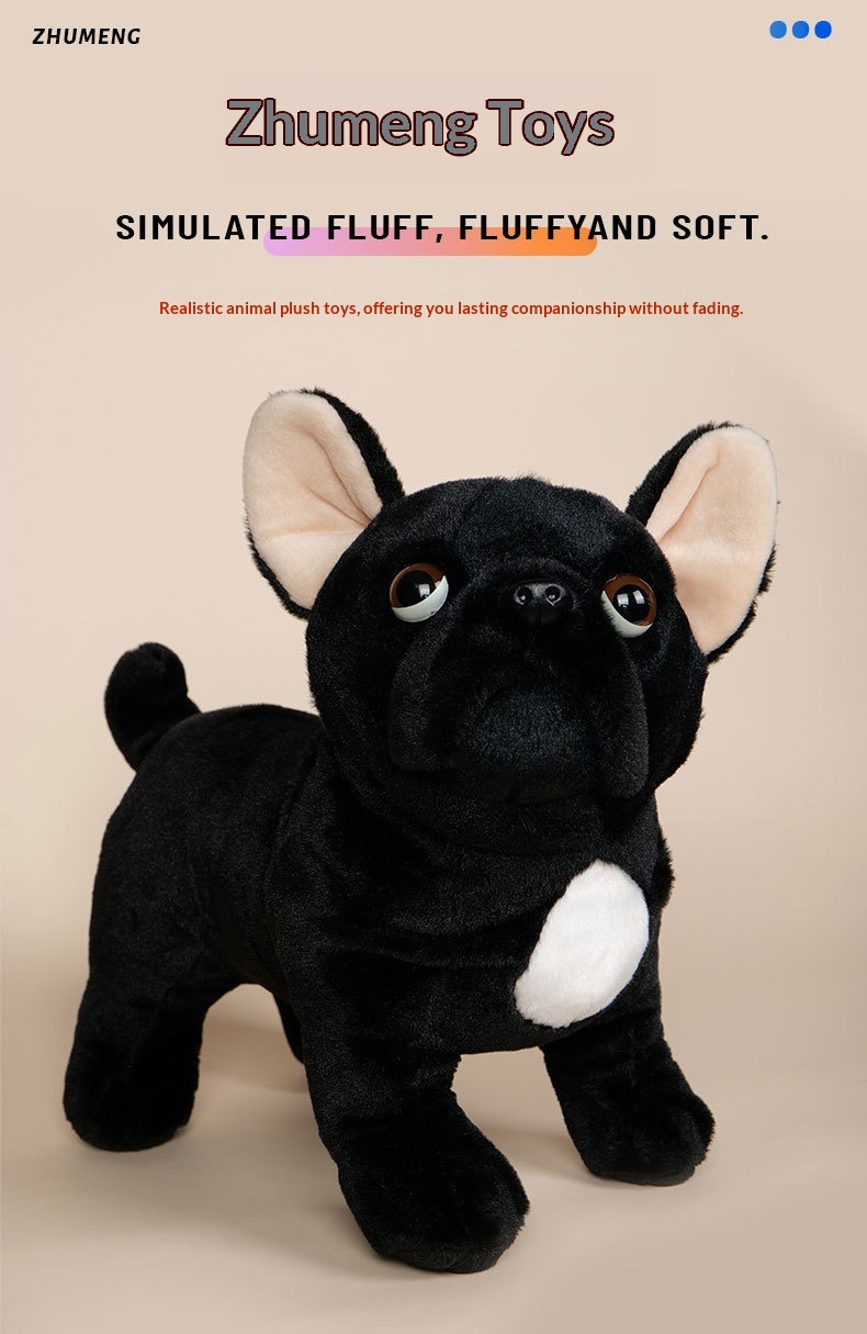 Black Plush Doll With Mesh Bag — foto 4