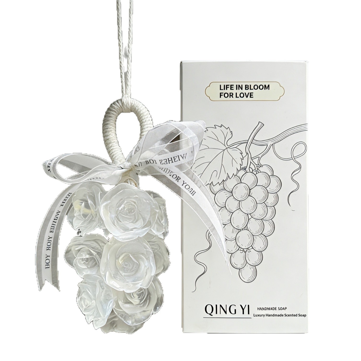 Crystal Rose-Shaped Handmade Aromatherapy Soap 7