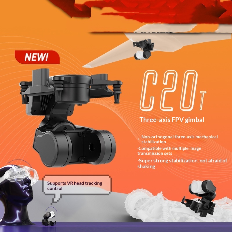 Xianfei C-20D Two-axis Horizontal Gimbal Camera Supports Head-tracking Control